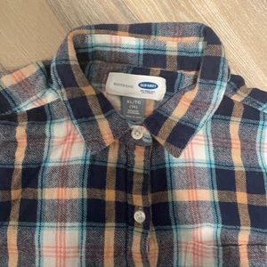 Old Navy- Plaid Flannel Long-sleeve